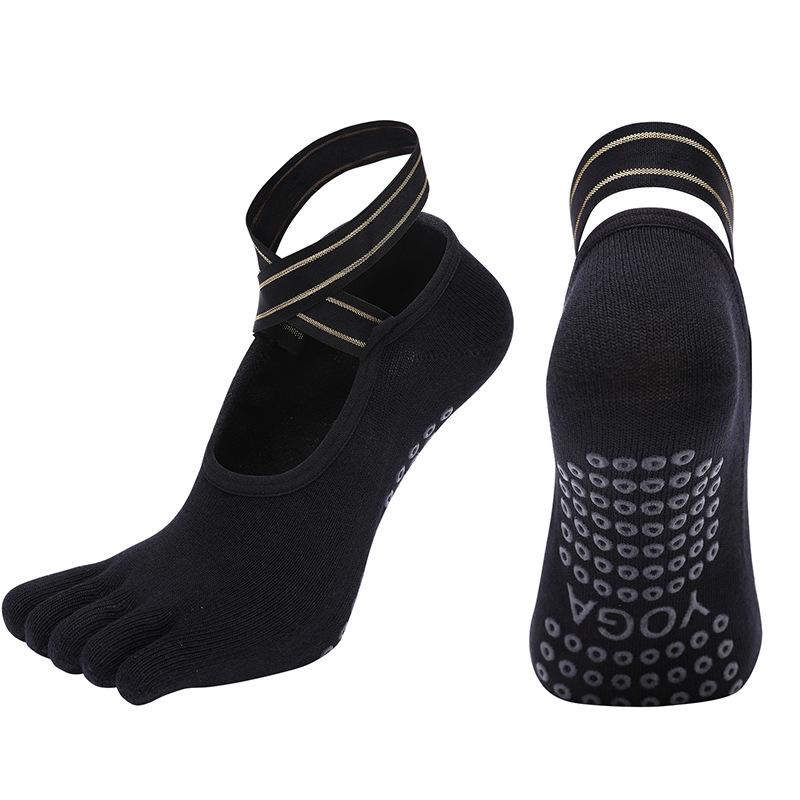 Cross-Strap Yoga Socks
