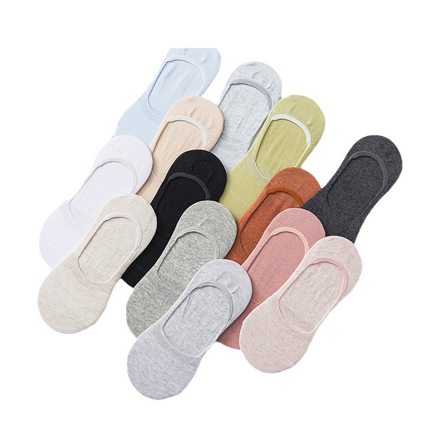 Poftik Men & Women's No-Show Cotton Socks (Pack of 5) main image 0