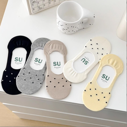 Womens Small Polka Dots (5 pairs)
